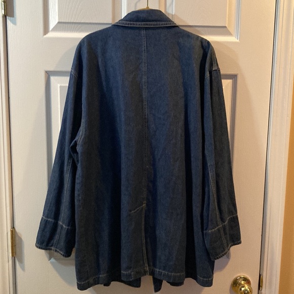 NWT Chico’s Denim Trench Jacket/Coat Size XL - Picture 5 of 15